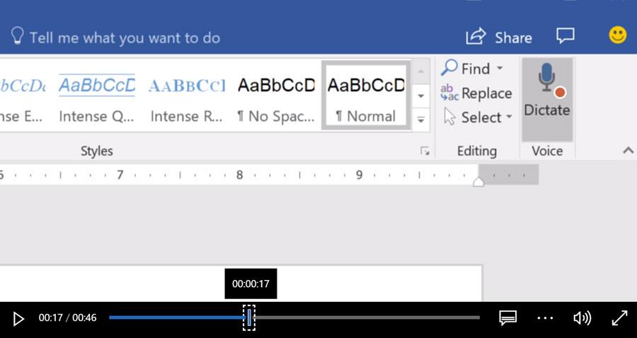 dictation in microsoft word for mac